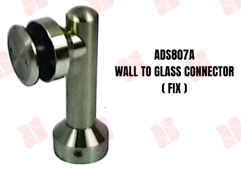 Wall-to-Glass Connector