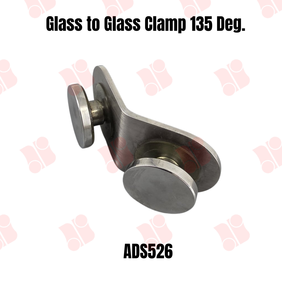 Glass to Glass Clamp 135 Deg. Round