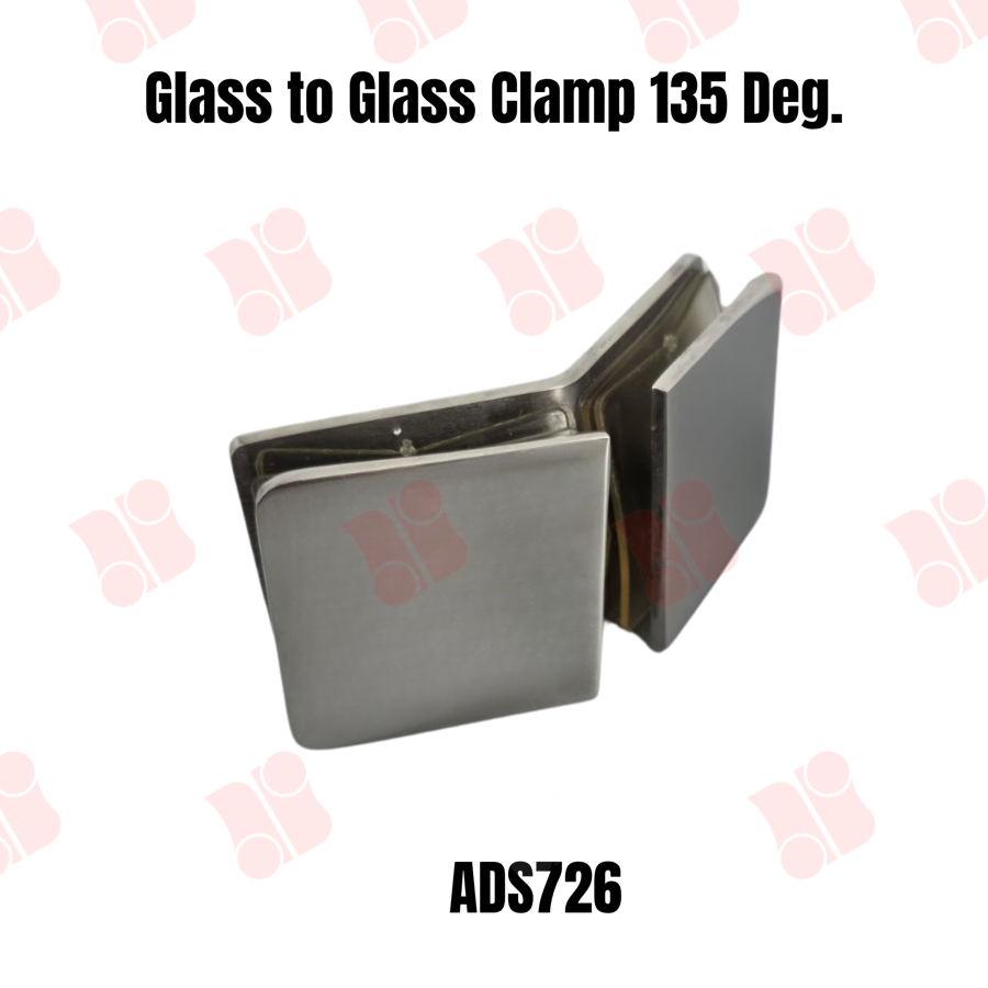 Glass to Glass Clamp 135 Deg.