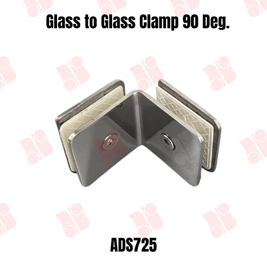 Glass to Glass Clamp 90 Deg.