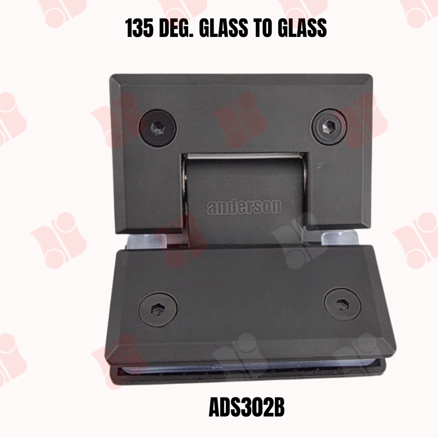 135 Deg. Glass to Glass Hinge